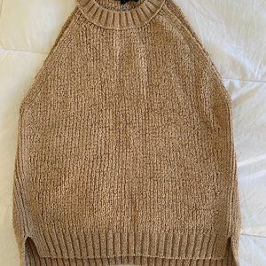 Like New! J.Crew Halter Sweater Tank in Dark Beechwood